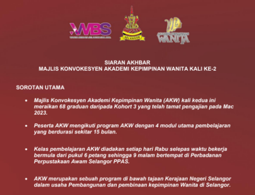 Kenyataan Media Majlis Konvokesyen Akademi Kepimpinan Wanita Kali Ke-2